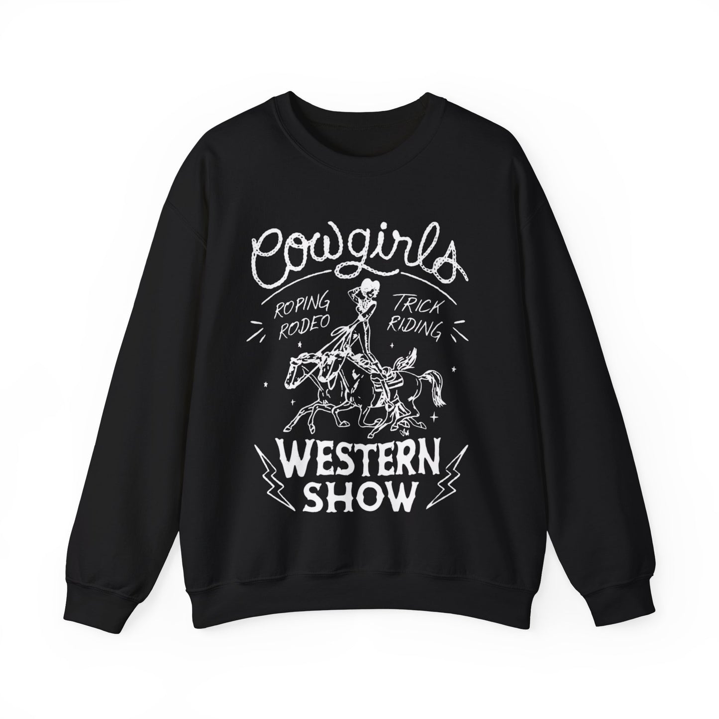 COWGIRLS WESTERN SHOW CREWNECK SWEATSHIRT