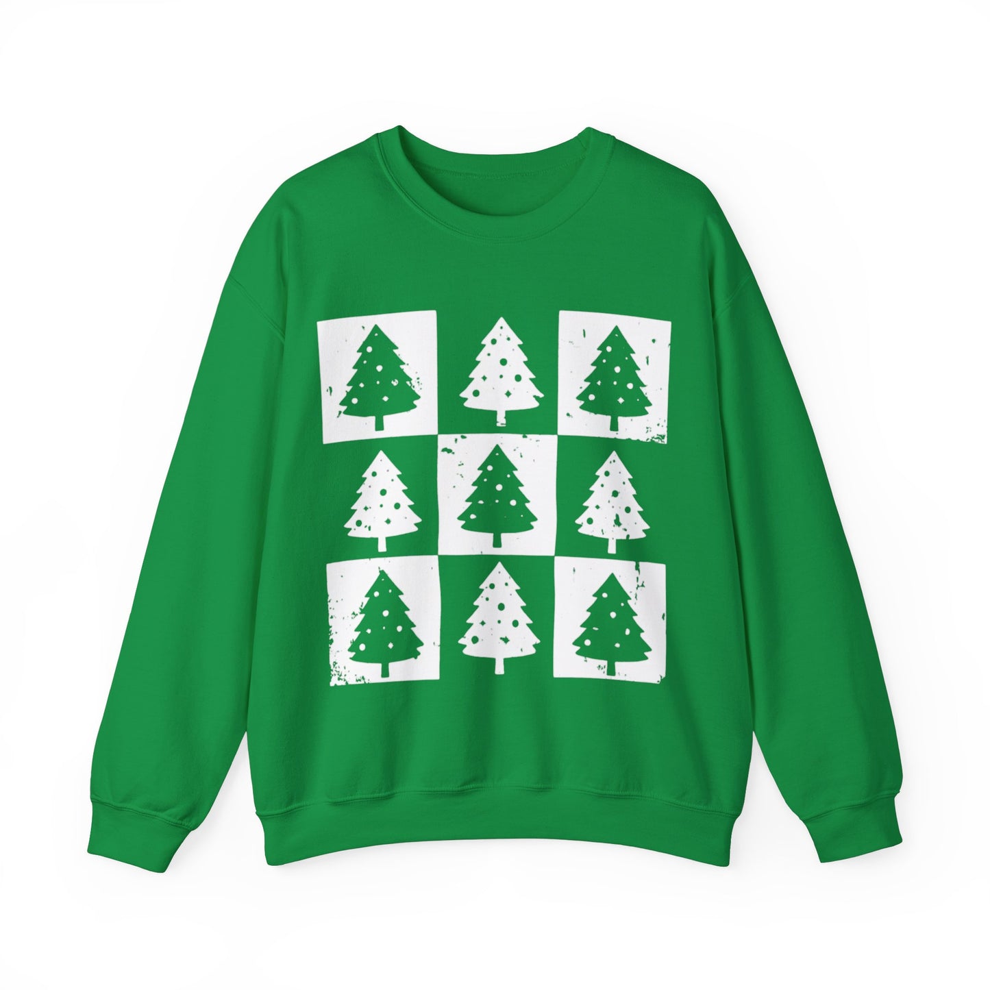 CHECKERED TREES CREWNECK SWEATSHIRT