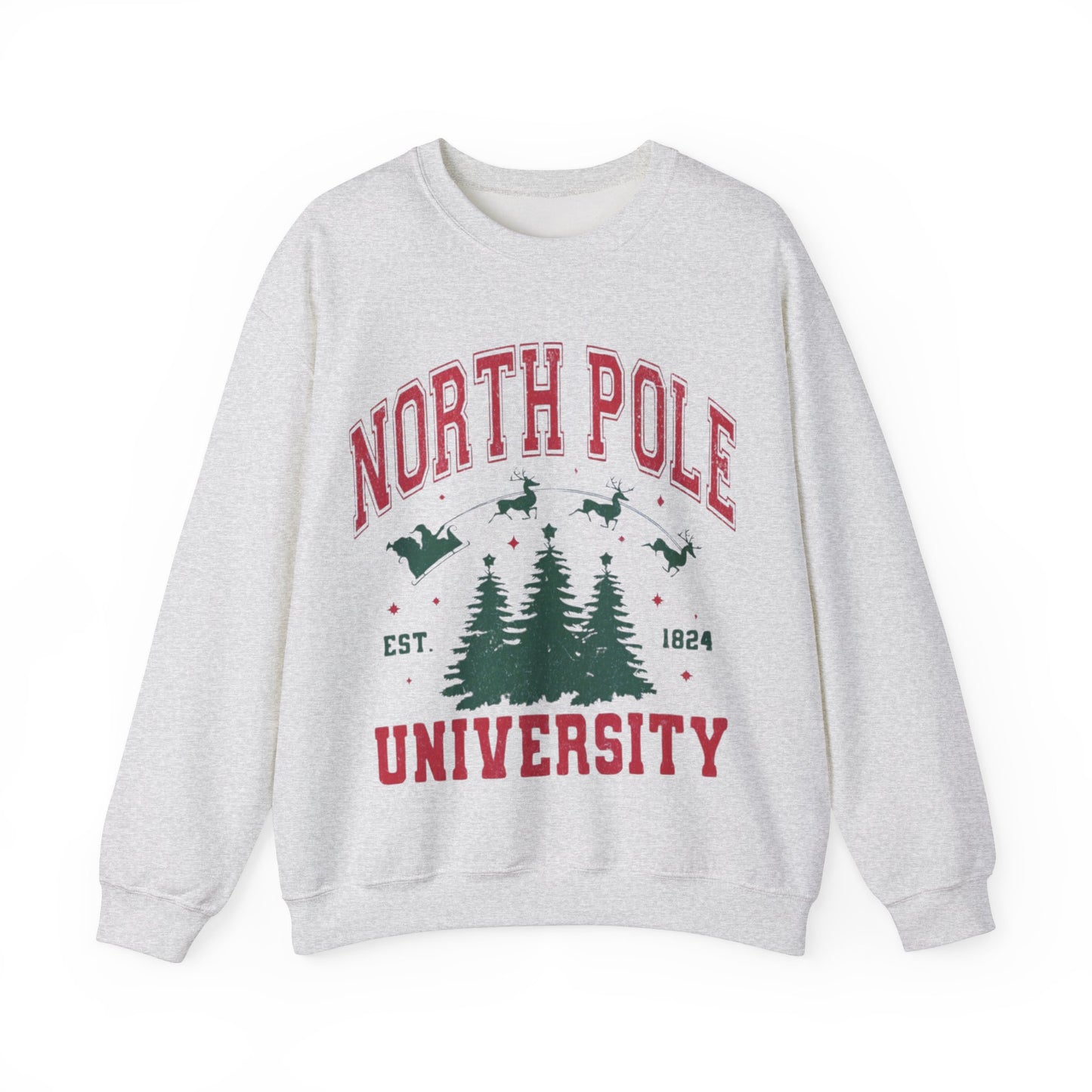 NORTH POLE UNIVERSITY CREWNECK SWEATSHIRT