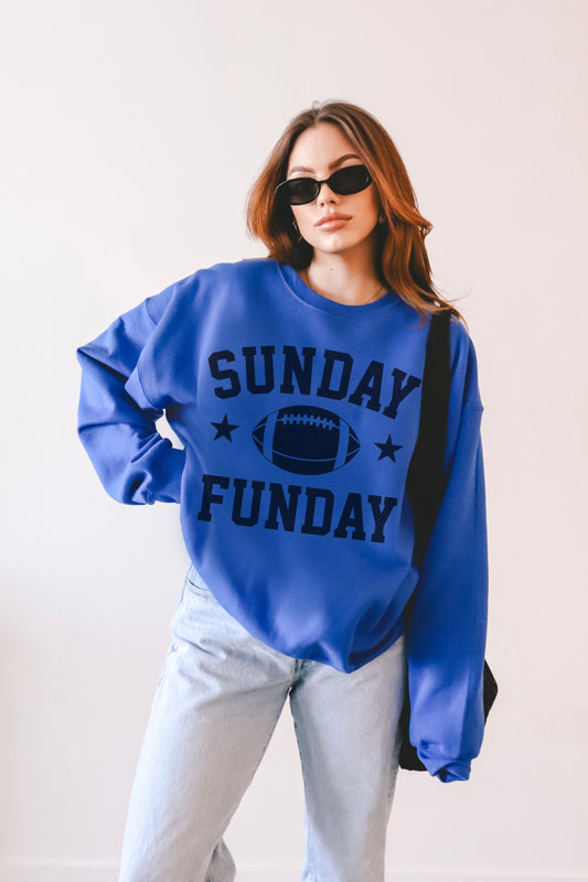 SUNDAY FUNDAY FOOTBALL CREWNECK SWEATSHIRT