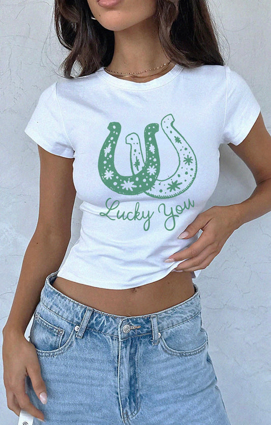 LUCKY YOU 90s BABY TEE