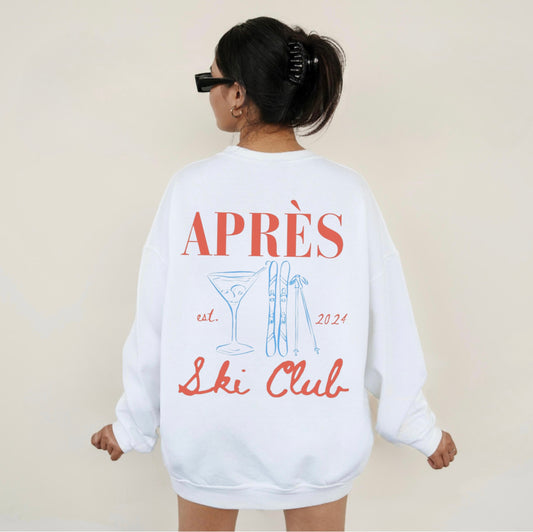 APRÉS SKI CLUB CREWNECK SWEATSHIRT