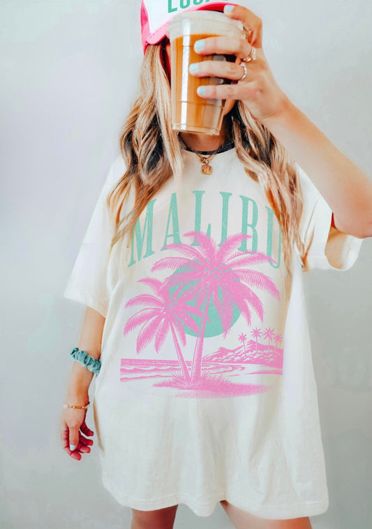 MALIBU VINTAGE VACATION GRAPHIC TEE