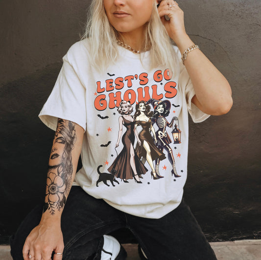 LETS GO GHOULS HALLOWEEN GRAPHIC TEE