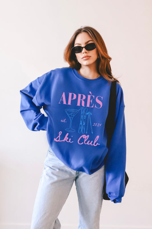 APRÉS SKI CLUB CREWNECK SWEATSHIRT