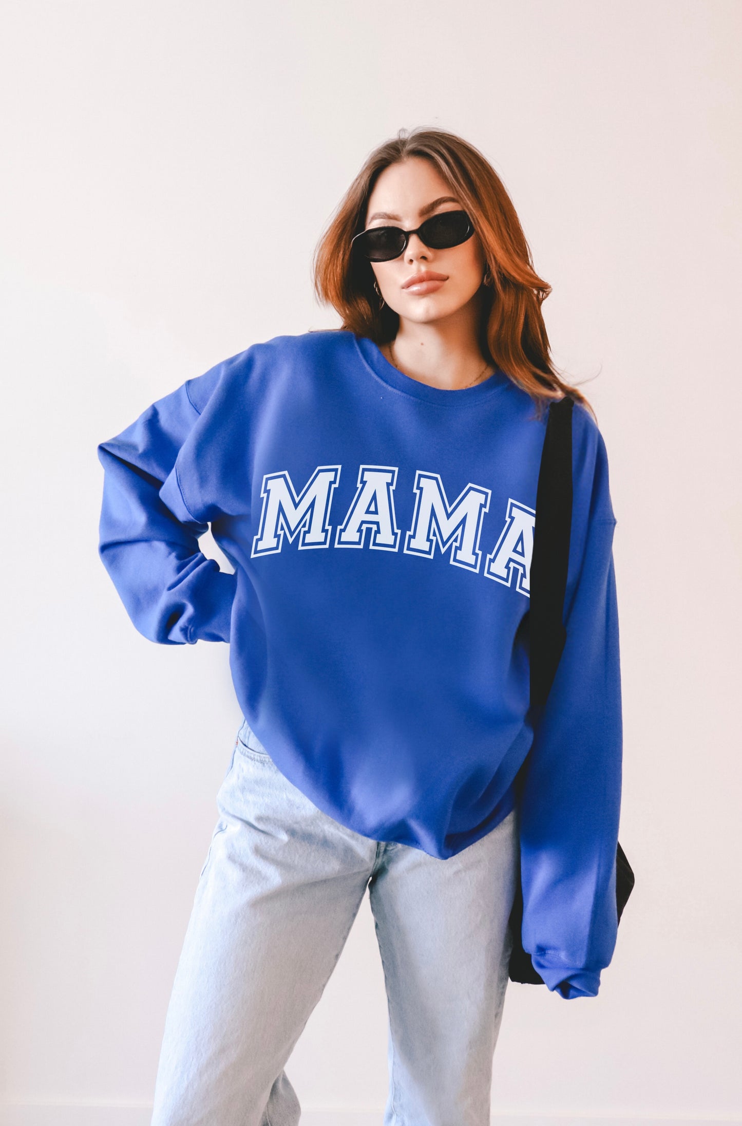 MAMA VARSITY CREWNECK SWEATSHIRT