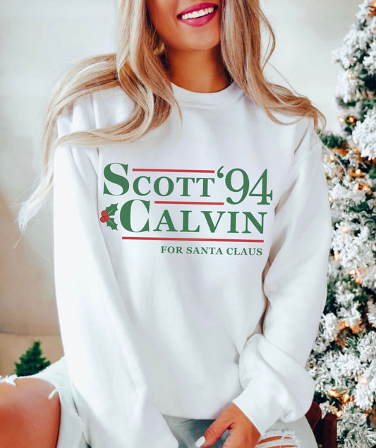 SCOTT CALVIN FOR SANTA CLAUSE CREWNECK SWEATSHIRT