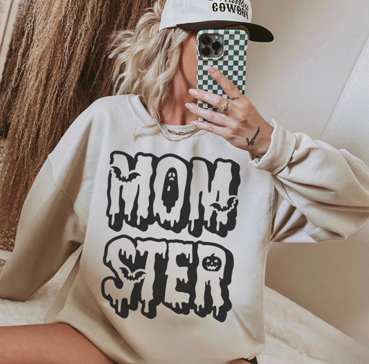 MOMSTER HALLOWEEN CREWNECK SWEATSHIRT