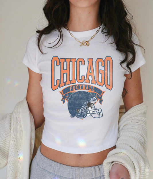 VINTAGE CHICAGO FOOTBALL 90s BABY TEE